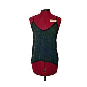 Kirra Tank Top Cami Women’s Size XS Lace Back V-Neck Hi-Low Hem Keyhole Detail